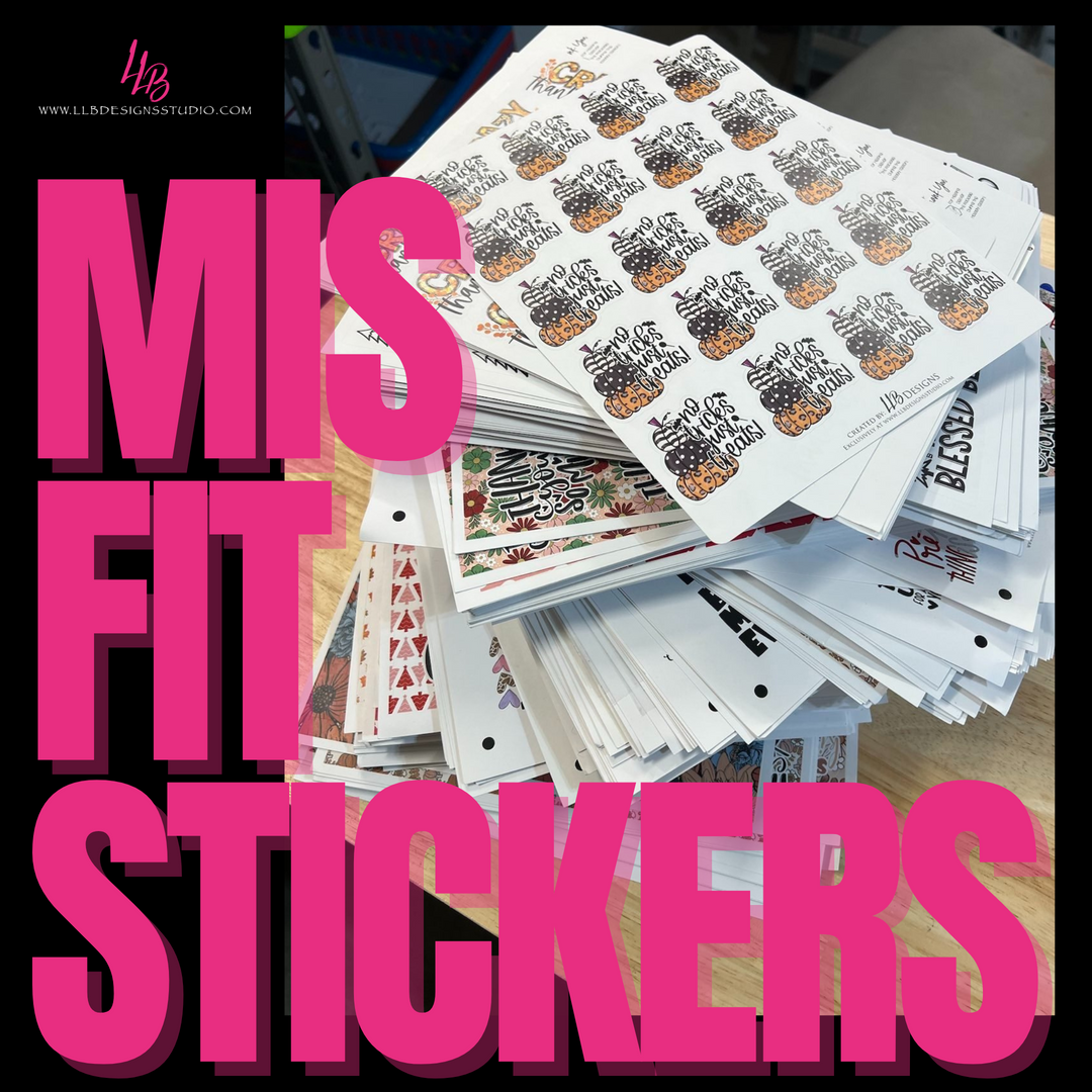 Misfit Sticker Pack - !2 sheets per pack