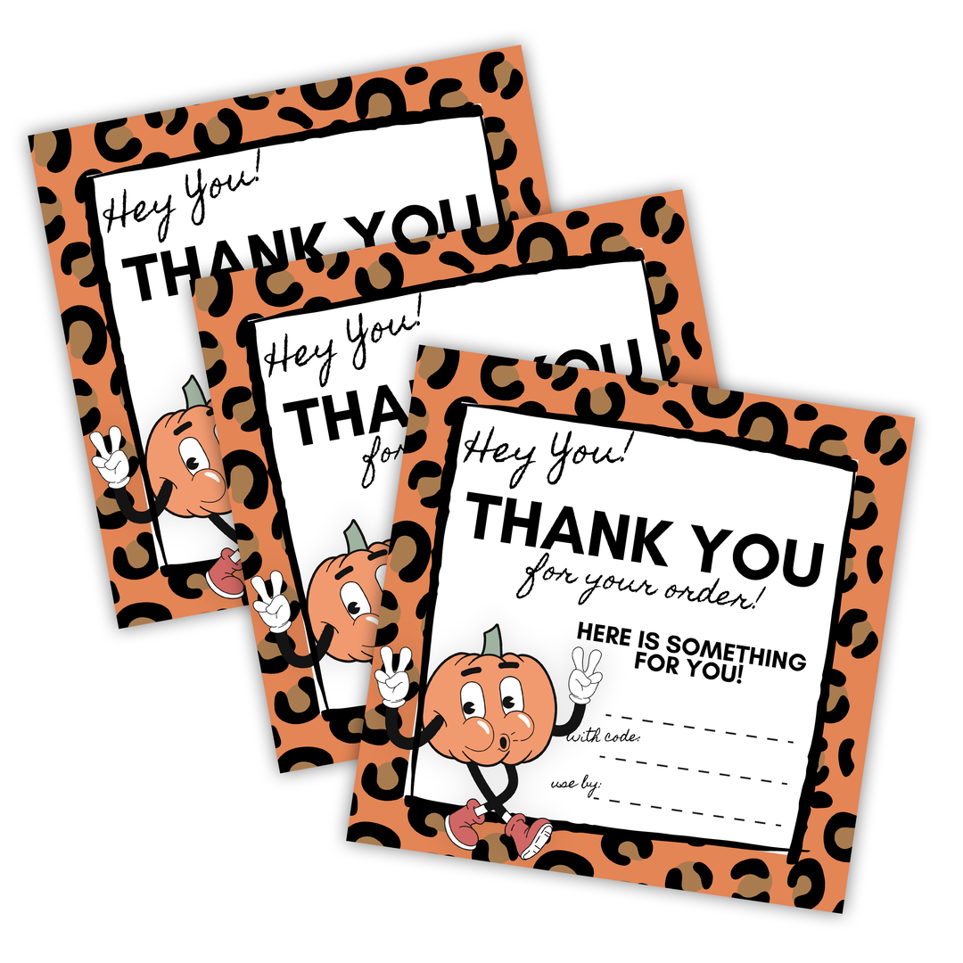 Hey You Special Gift For You Discount Card, Packaging Inserts - SIZE 3 X 3 INCHES | Card Number: TY102 | Ready To Ship