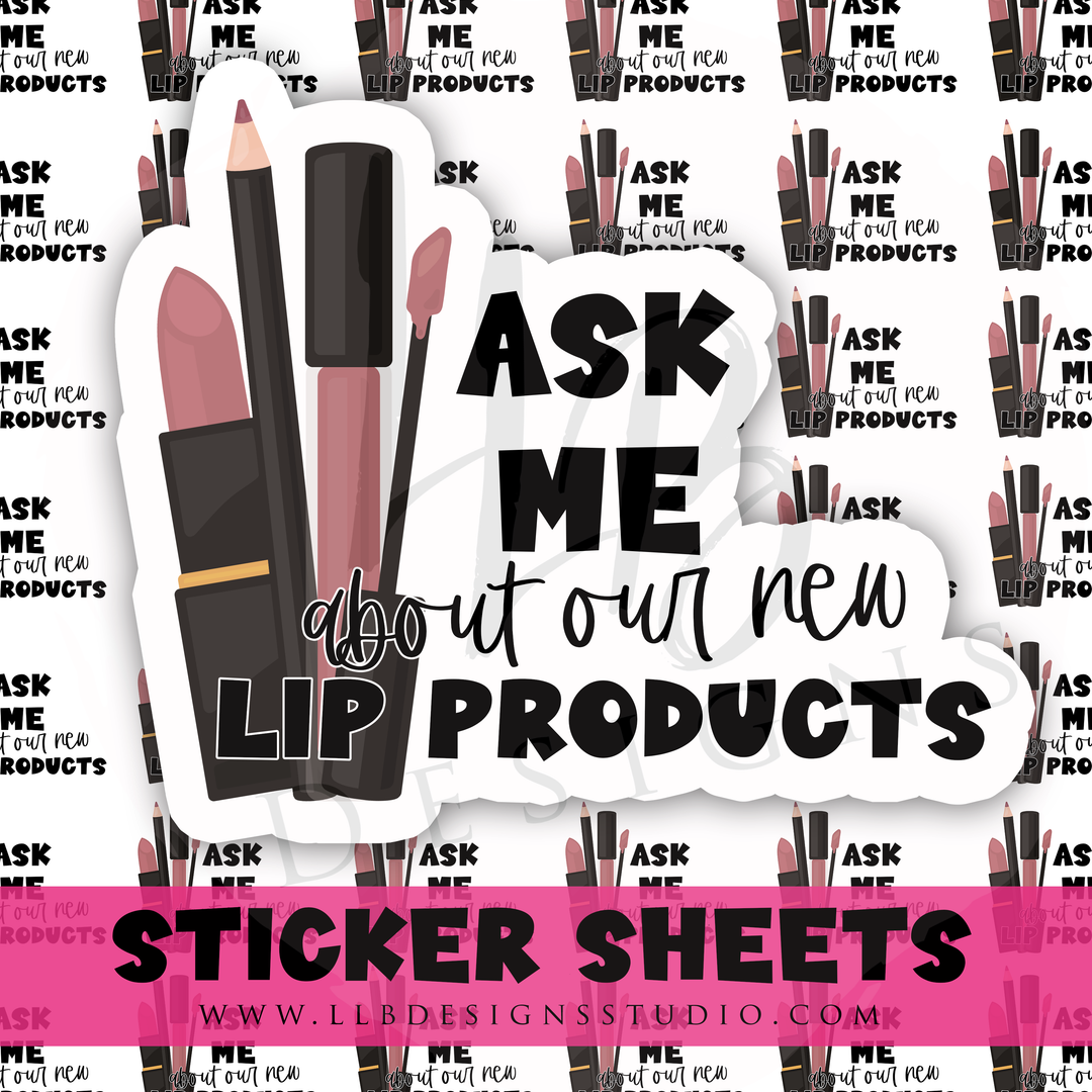 Ask Me About Our New Product | Packaging Stickers | Business Branding | Small Shop Stickers | Sticker #: S0468 | Ready To Ship