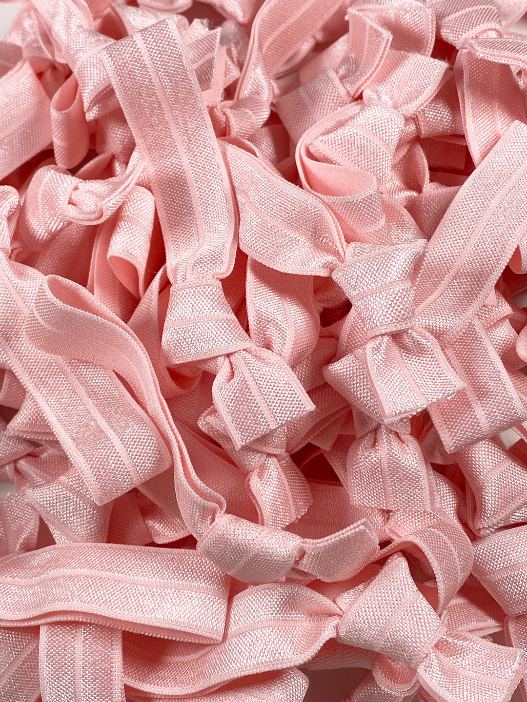 Baby Pink Solid Hair Ties