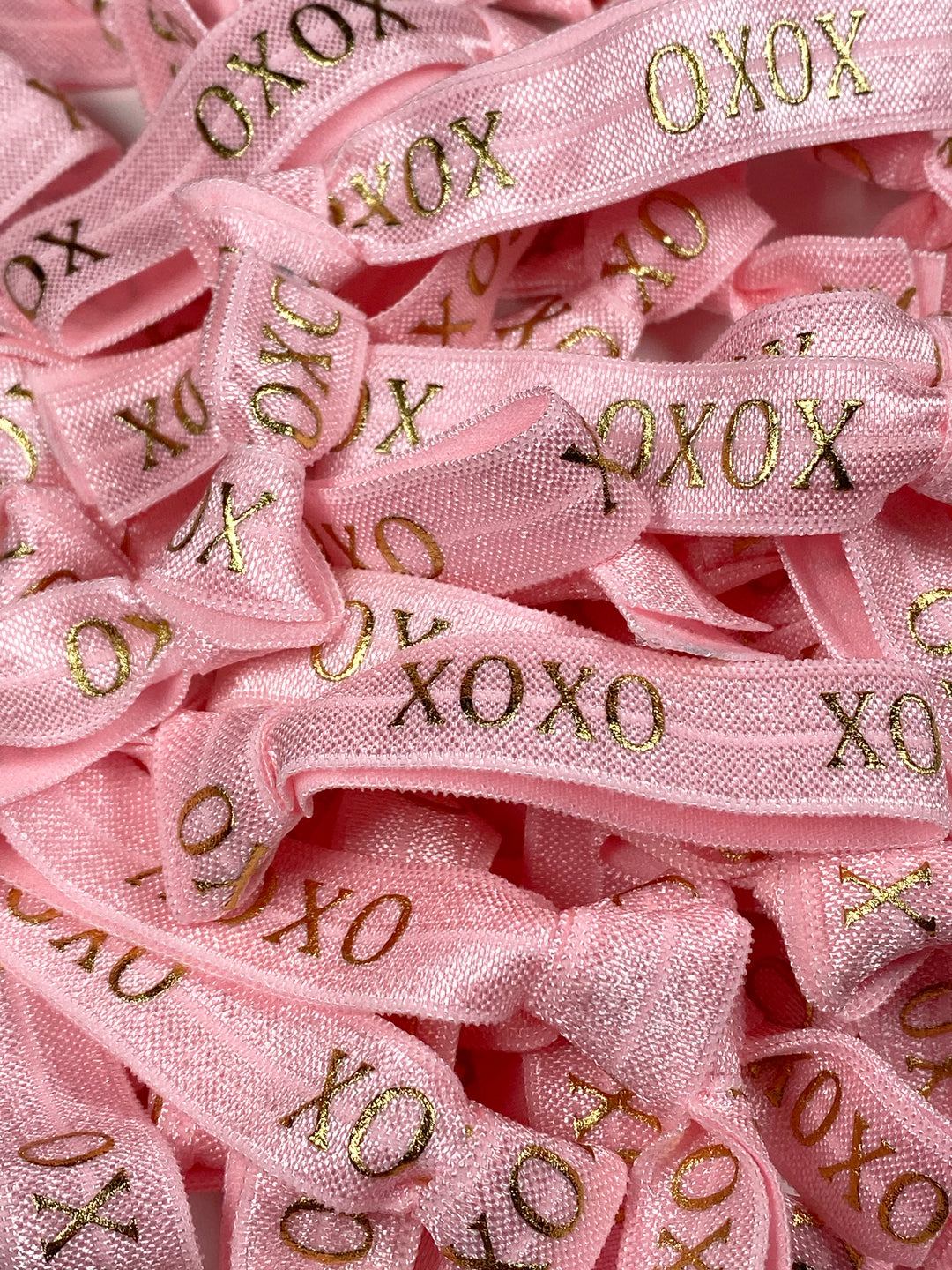 Baby Pink XOXO Hair Ties