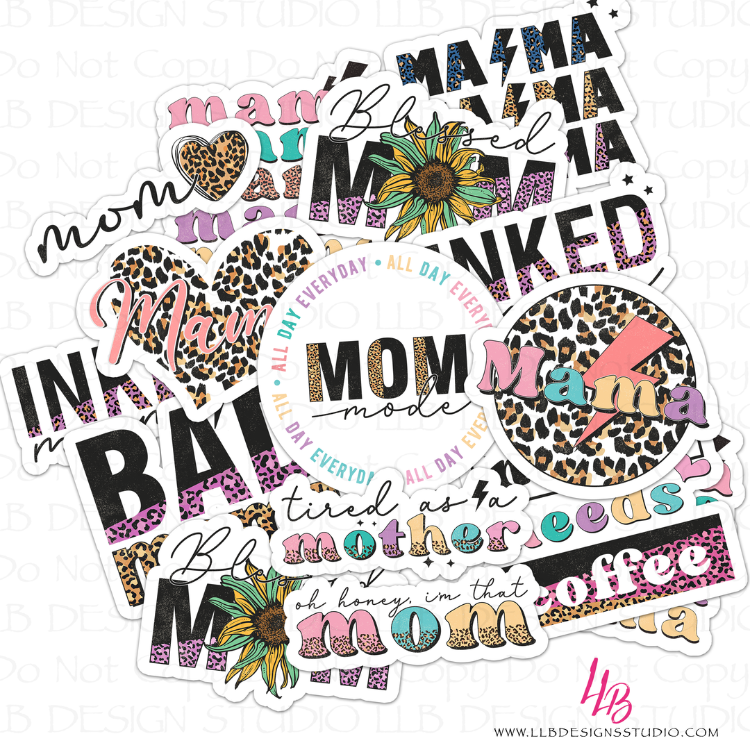 Bad Moms Leopard, Package Fillers, Business Branding, Small Shop Vinyl, Tumbler Decal, Laptop Sticker, Window Sticker, Moms Decals, Leopard Vinyls