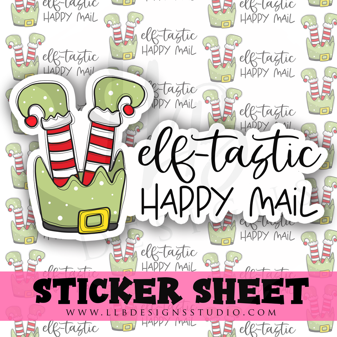 Elftastic Happy Mail | Packaging Stickers | Business Branding | Small Shop Stickers | Sticker #: S0260 | Ready To Ship