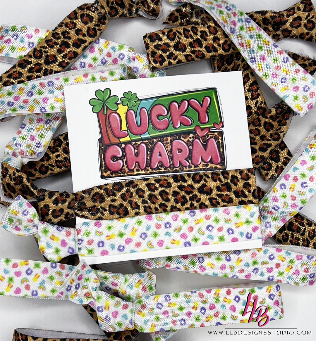 Lucky Charm Leopard Hair Ties + Lucky Charm Hair Tie Card