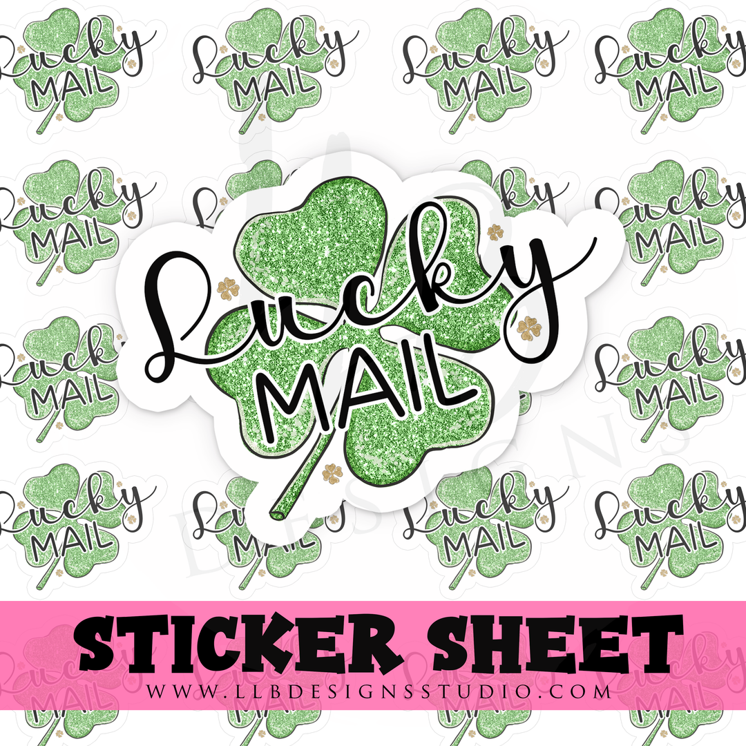 Lucky Mail | Packaging Stickers | Business Branding | Small Shop Stickers | Sticker #: S0334 | Ready To Ship