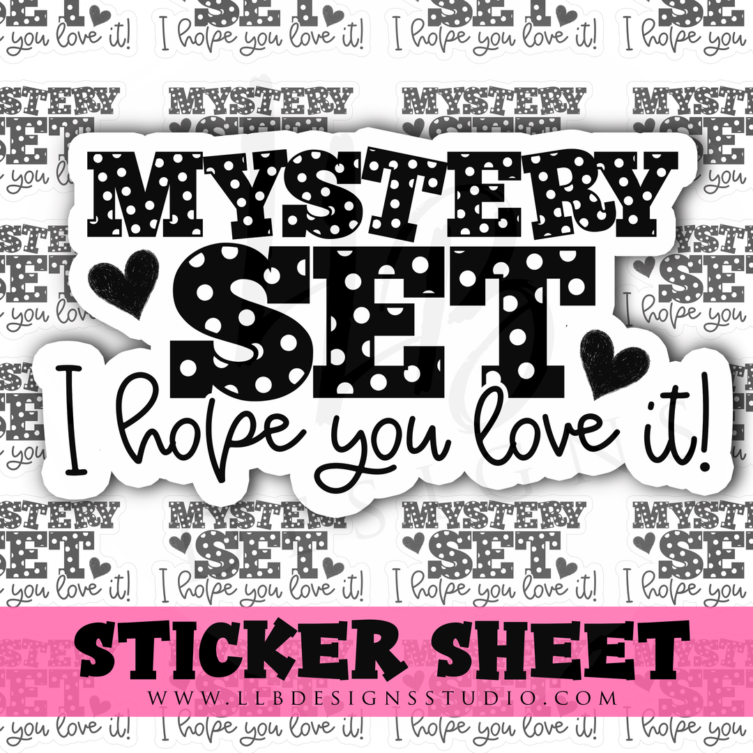 BW Mystery Set | Packaging Stickers | Business Branding | Small Shop Stickers | Sticker #: S0353 | Ready To Ship