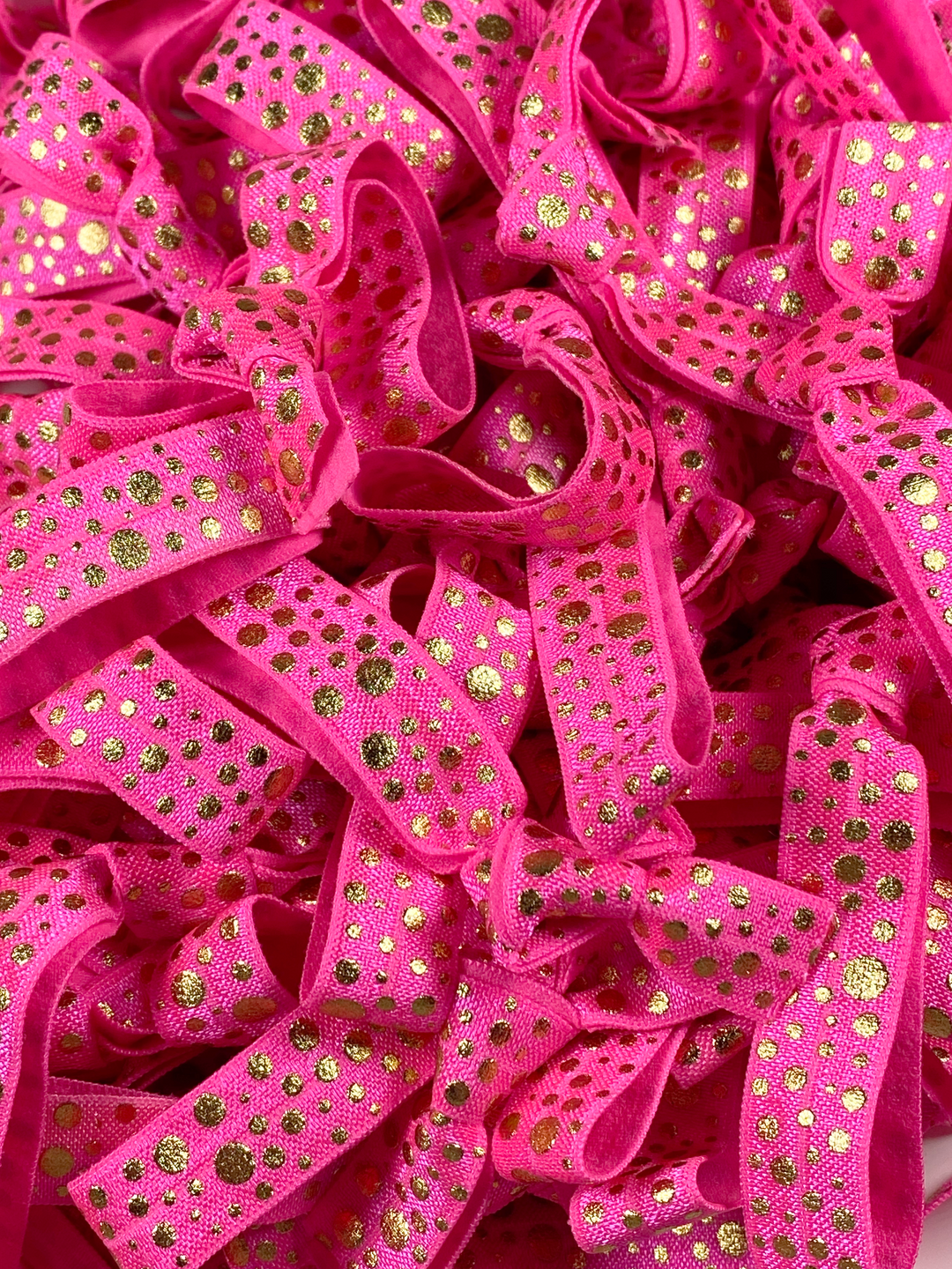 Hot Pink Confetti Hair Ties