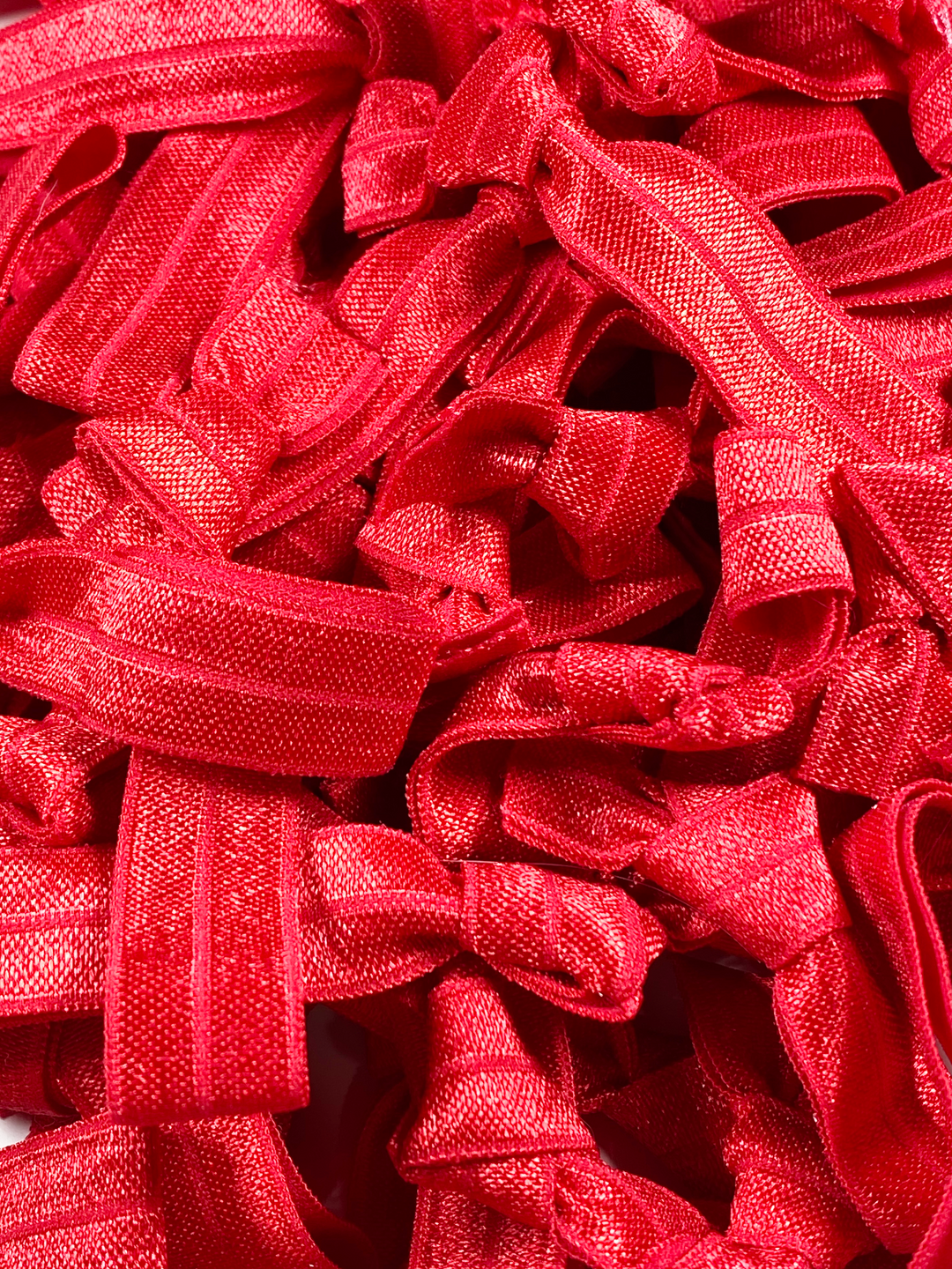Solid Red Hair Ties