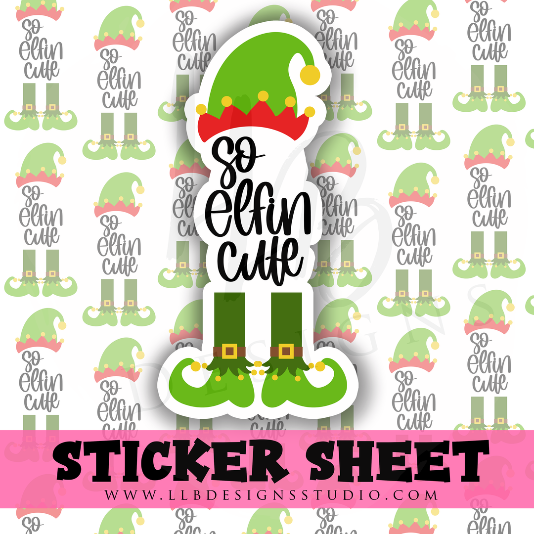 So Elfin Cute | Packaging Stickers | Business Branding | Small Shop Stickers | Sticker #: S0275 | Ready To Ship
