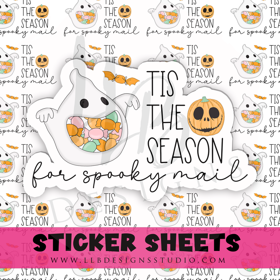 Tis The Season For Spooky Mail | Packaging Stickers | Business Branding | Small Shop Stickers | Sticker #: S0500 | Ready To Ship