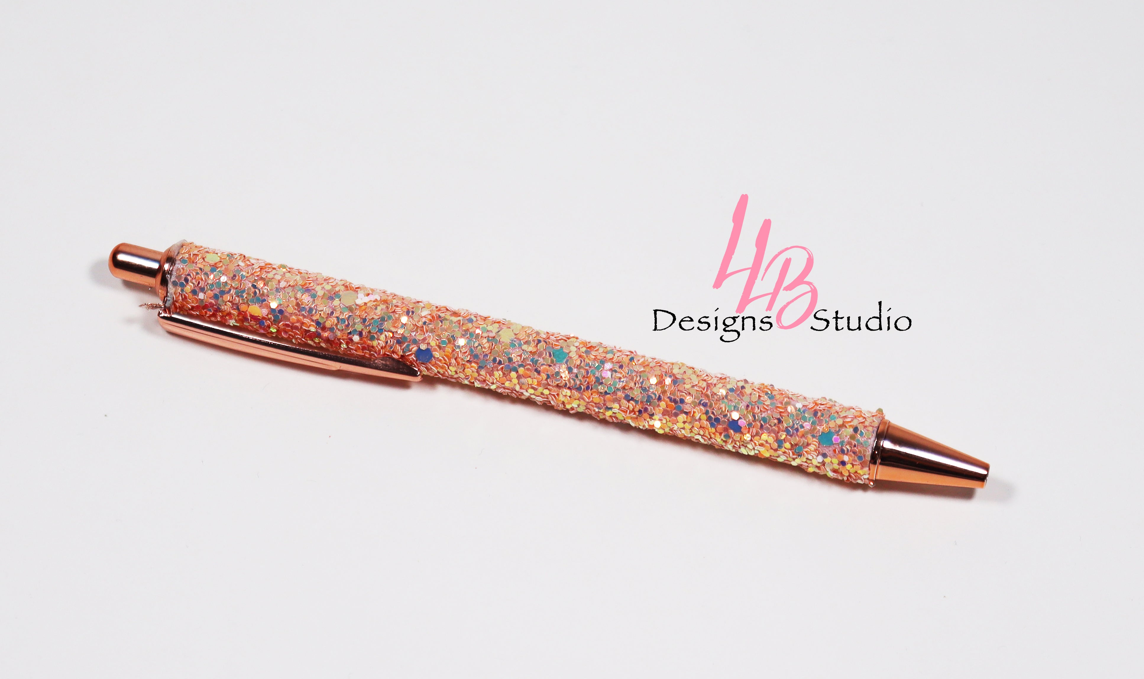 Rose Gold Glitter Ballpoint Pen