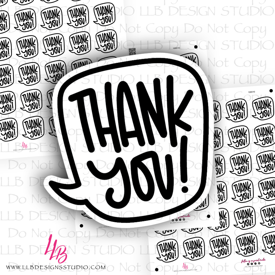 Thank You Bubble! Packaging Stickers, Business Branding, Small Shop Stickers , Sticker #: S0590, Ready To Ship