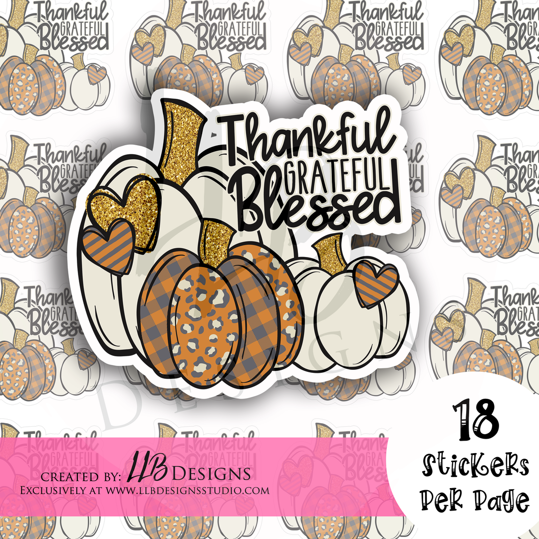 Orange And Gold Pumpkins - TBG | Packaging Stickers | Business Branding | Small Shop Stickers | Sticker #: S0224 | Ready To Ship