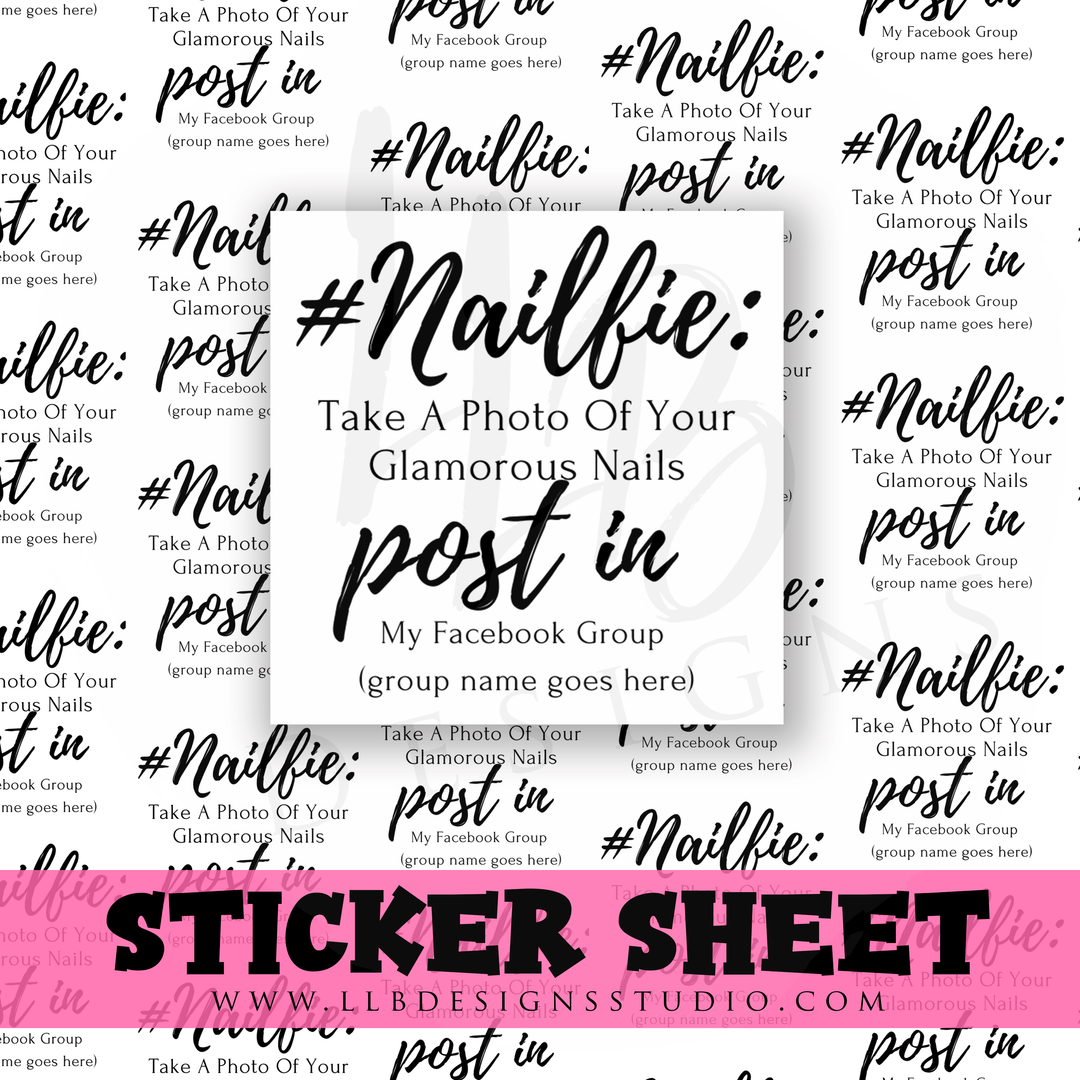 #Nailife Post It | 2 Inch | Small Business Branding | Packaging Sticker | Made To Order