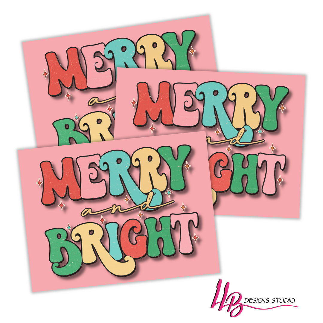Merry And Bright, Packaging Inserts - SIZE 3 X 4 INCHES | Card Number: TY110 | Ready To Ship