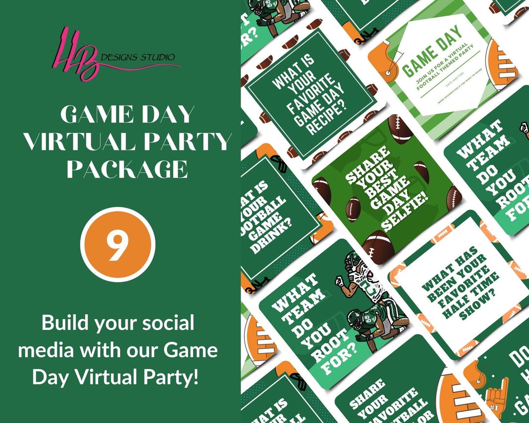 Game Day Engagement Bundle - 9 Graphics Included