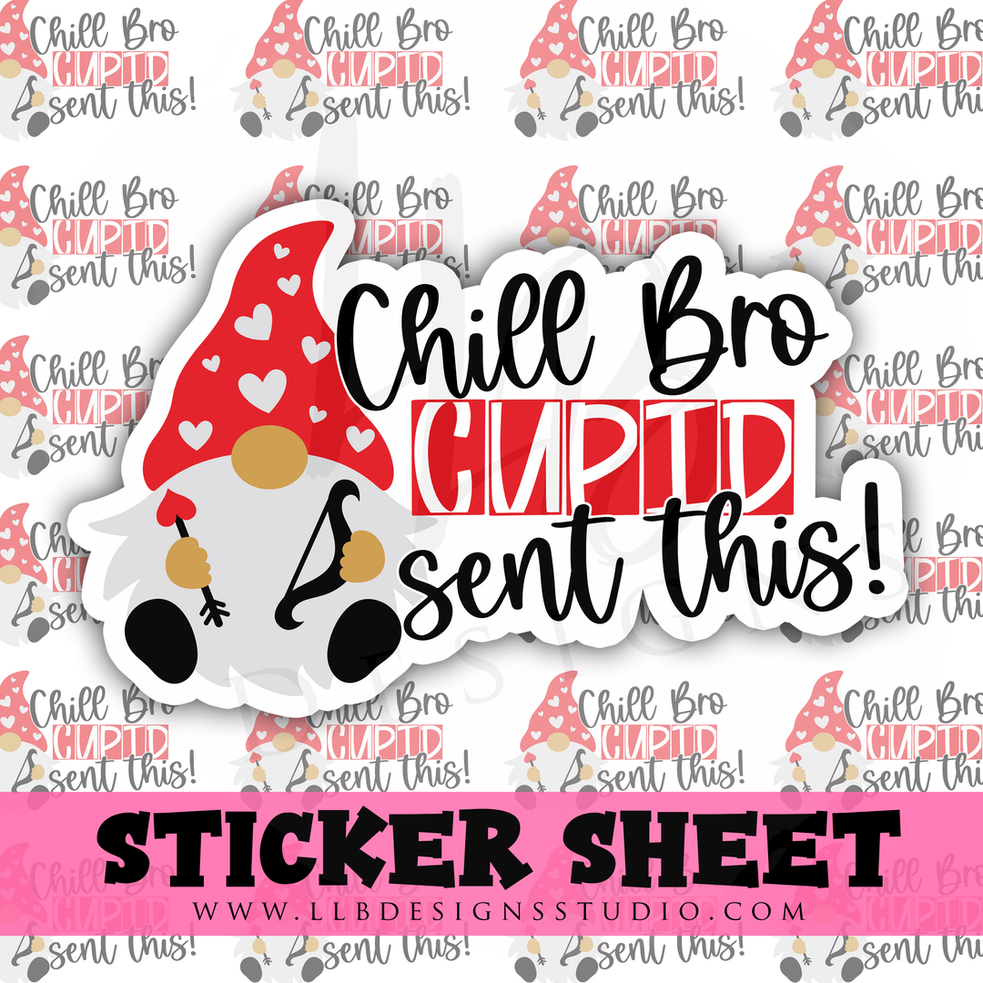 Chill Cupid She Won This |  Packaging Stickers | Business Branding | Small Shop Stickers | Sticker #: S0300 | Ready To Ship
