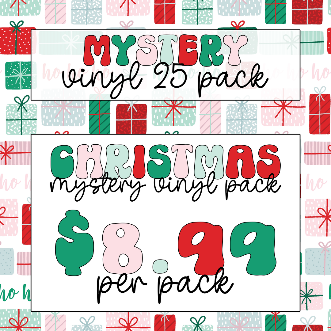Christmas Mystery Bundle, Package Fillers, Business Branding, Small Shop Vinyl, Tumbler Decal, Laptop Sticker, Window Sticker, Christmas Decals