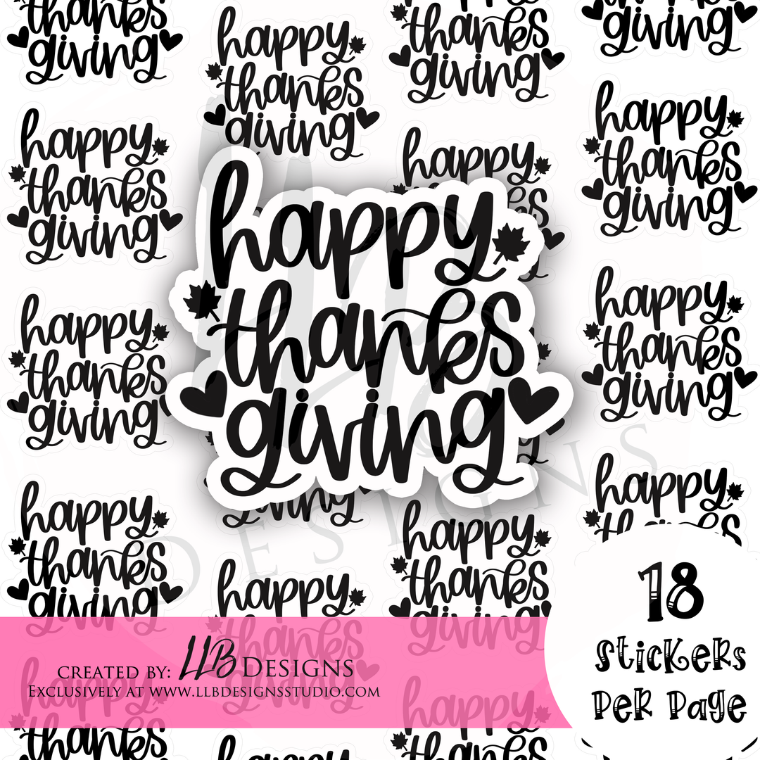 Foil - Happy Thanksgiving- MADE TO ORDER