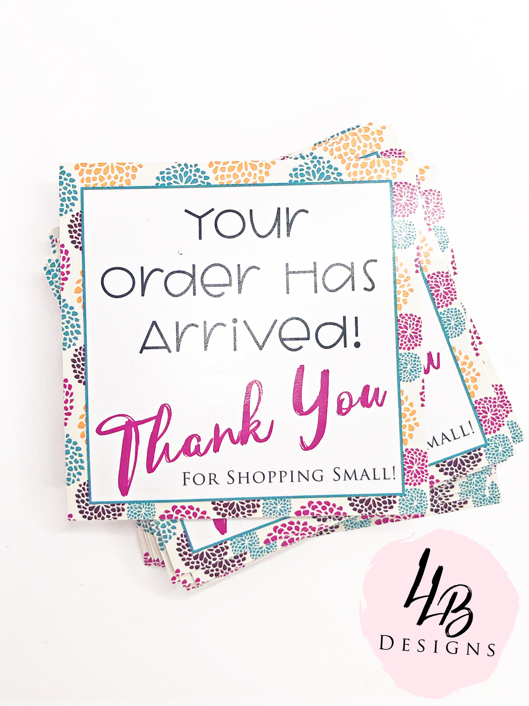 Fall Colors - Your Order Is Here | Peel Back Matte Laminate Stickers | Thank You Stickers | Sticker #: 2S006 | Ready To Ship