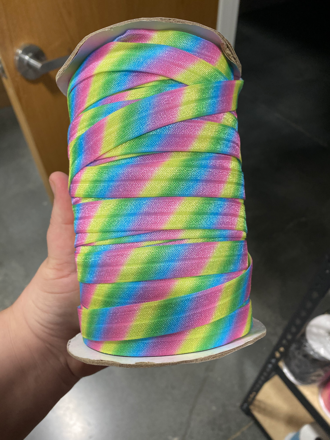 Pastel Rainbow Print Hair Ties