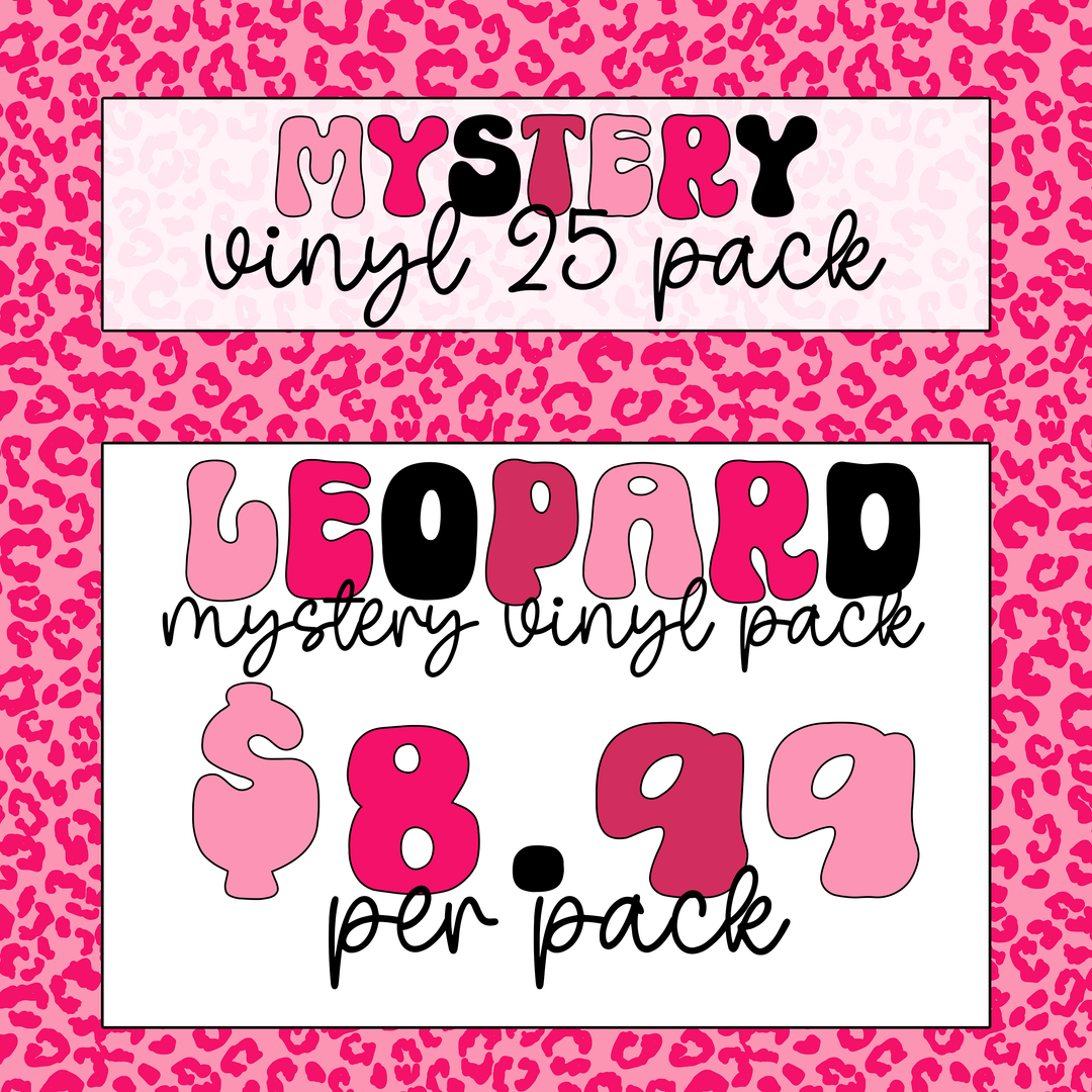 Leopard Mystery Bundle, Package Fillers, Business Branding, Small Shop Vinyl, Tumbler Decal, Laptop Sticker, Window Sticker, Leopard Decal