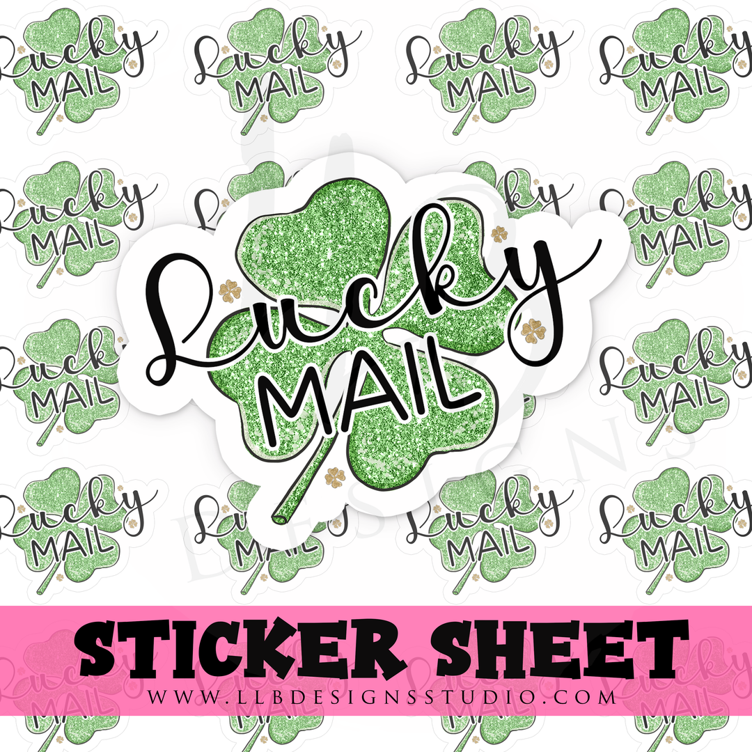 Lucky Mail |  Packaging Stickers | Business Branding | Small Shop Stickers | Sticker #: S0334 | Ready To Ship