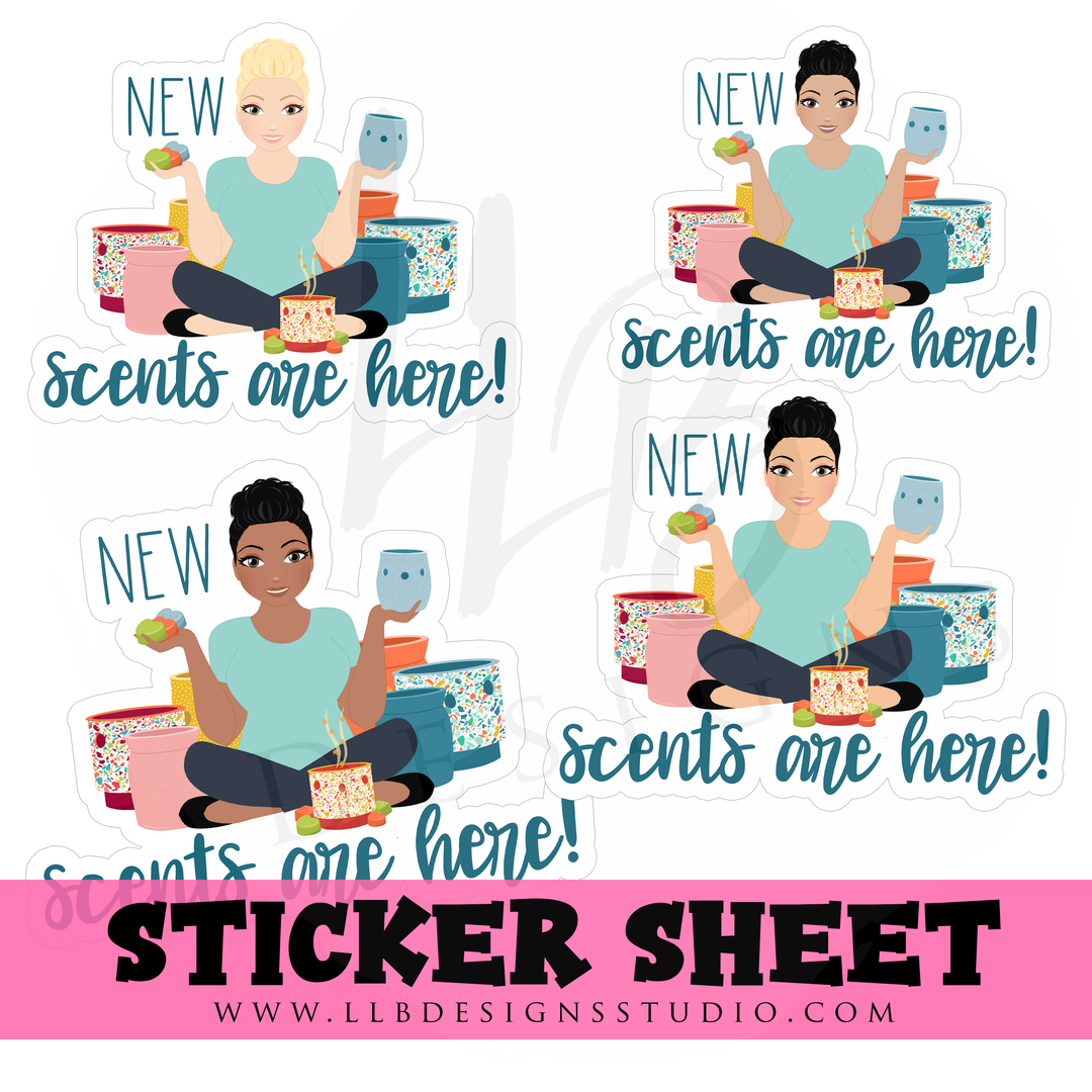 Pick Your Figure - New Scents Are Here |  Packaging Stickers | Business Branding | Small Shop Stickers | Sticker #: S0372 | Ready To Ship