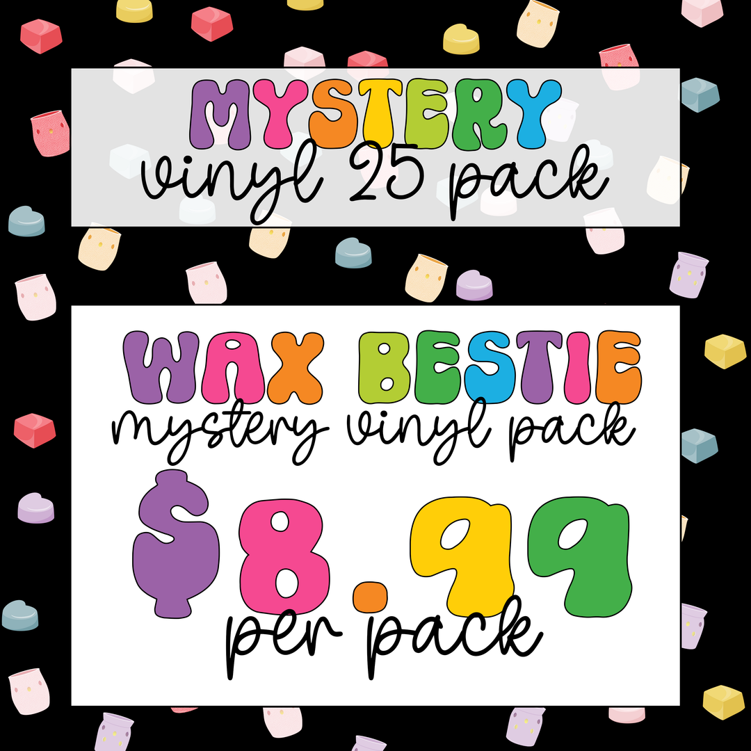 Wax Bestie Mystery Bundle, Package Fillers, Business Branding, Small Shop Vinyl, Tumbler Decal, Laptop Sticker, Window Sticker, Wax Decals