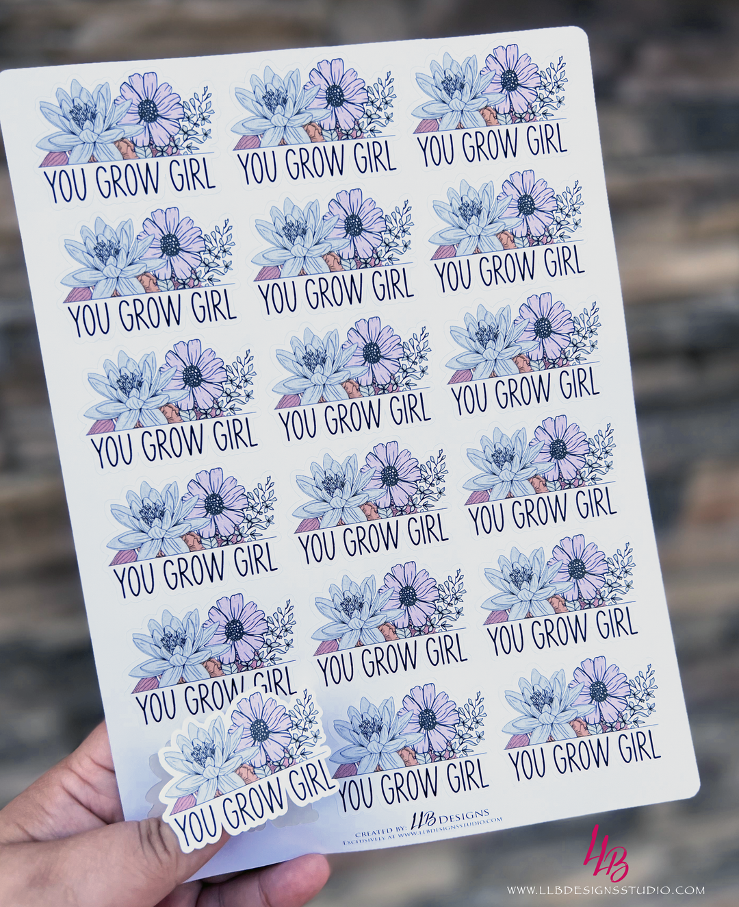 You Glow Girl |  Packaging Stickers | Business Branding | Small Shop Stickers | Sticker #: S0430 | Ready To Ship