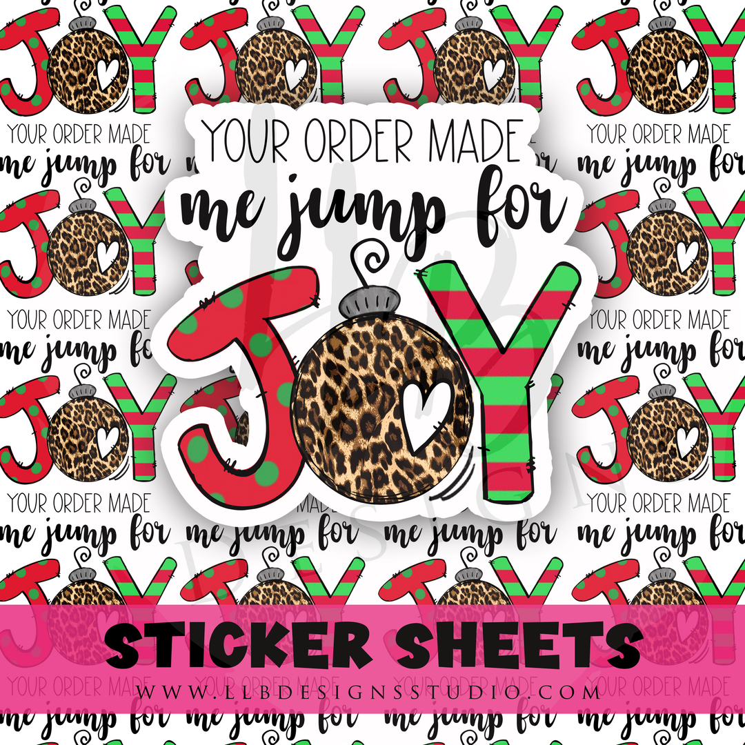 Your Order Brings Joy | Packaging Stickers | Business Branding | Small Shop Stickers | Sticker #: S0521 | Ready To Ship